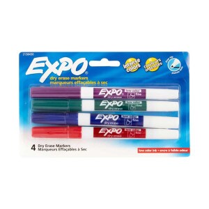 Expo Dry Erase Fine Tip Marker - 4-Pack